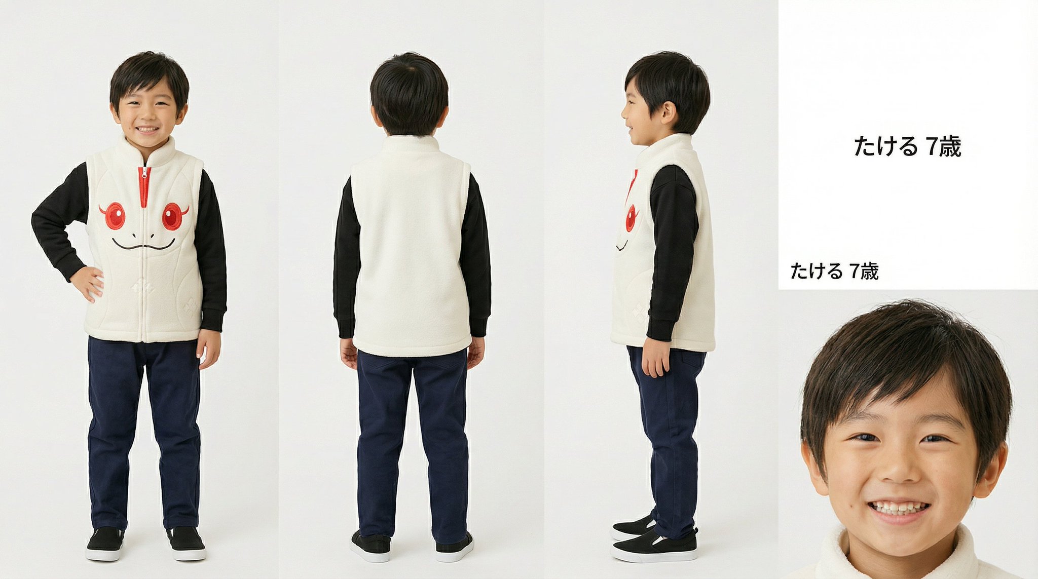 ファンアート参照用のたける冬服バージョン
